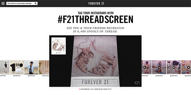 เซลฟี่สุดล้ำ แสดงผลหน้าจอด้วยเส้นด้าย แคมเปญสุดครีเอทจากแบรนด์ Forever 21